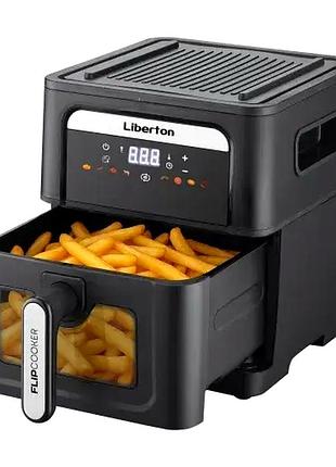 Мультипечь аэрофритюрница 9 л 1700 вт для кухни liberton mc-3262