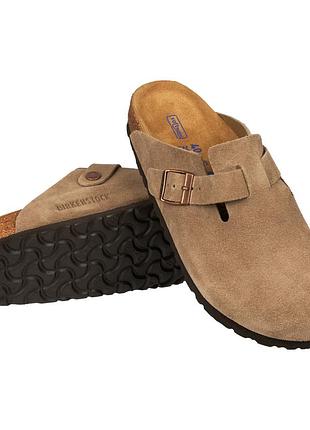 Замшевые биркеншток шлепанцы birkenstock boston 43