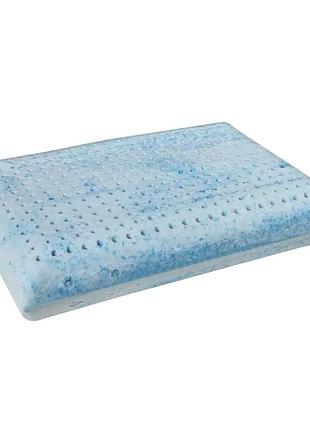 Подушка ортопедическая латексная с гелем для сна 60x40x12 см eurosleep mc-0930