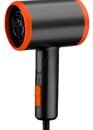 Фен 1100 вт дорожный с концентратором для укладки 2 скорости 3 температуры черный liberton mc-1796