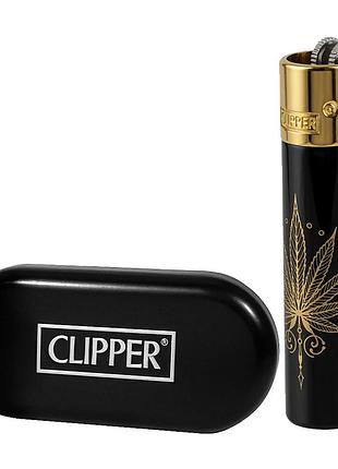 Газова металева запальничка кліппер clipper weed tattoo