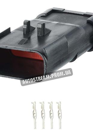 Электрический соединитель, авто разъем, 4-контактный, 54200413