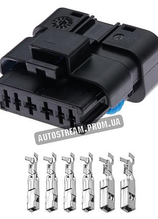 Електричний з'єднувач, авто роз'єм, 6-контактний, 211pc069s0149