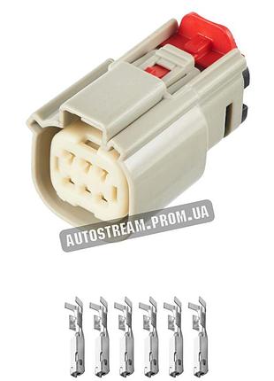 Электрический соединитель, авто разъем, 6-контактный, 33472-0602