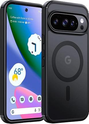 Чехол tauri для google pixel 10/10 pro magsafe военный класс черный