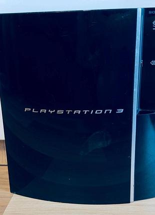Корпус sony playstation 3 fat cechg-04, черный (в сборе), б/у