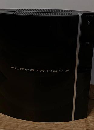 Корпус sony playstation 3 fat cechk-01, черный (в сборе), б/у