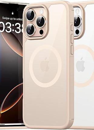 Чехол tauri для iphone 16 pro max магнитный 3-в-1 desert + 1 защитное стекло