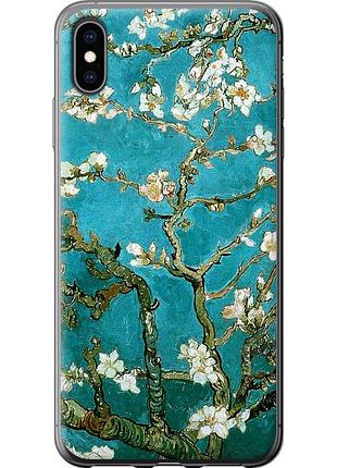 Чехол силиконовый на телефон iphone xs max винсент ван гог. сакура "841u-1557-58250"