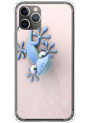 Чохол силіконовий протиударний с посиленими кутами на телефон iphone 11 pro max гекончик "1094sp-1723-58250"