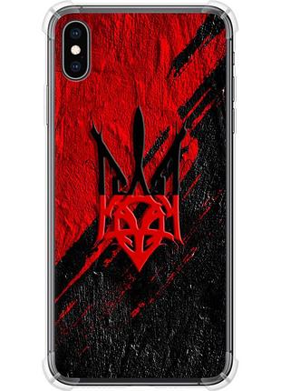 Чехол силикон с усиленными углами патриотический на телефон iphone xs max герб v4 "5293sp-1557-58250"