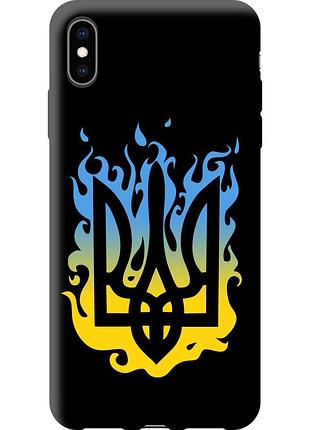 Чехол tpu патриотический на телефон iphone xs max герб v1 "5258b-1557-58250"