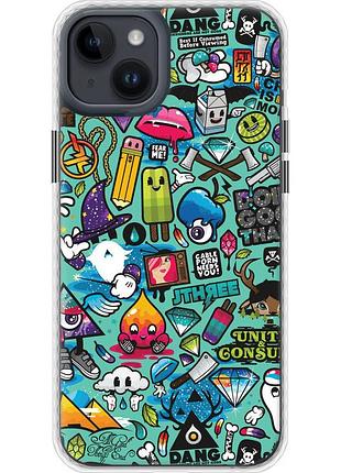 Чохол чохол bumper на телефон iphone 14 plus стікер бомбінг 1 "693pc-2645-58250"