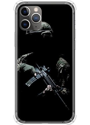 Чехол силикон с усиленными углами патриотический на телефон iphone 11 pro max защитник v3 "5226sp-1723-58250"
