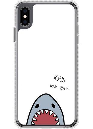 Чехол чехол bumper на телефон iphone xs max акула "4870pc-1557-58250"