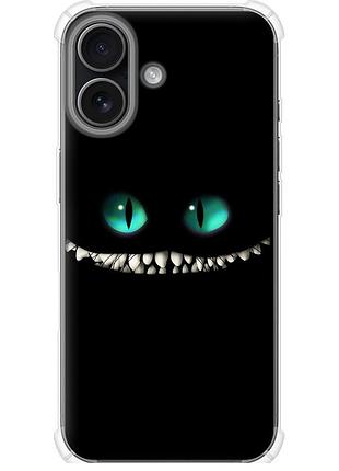 Чохол силіконовий протиударний с посиленими кутами на телефон iphone 17 чеширський кіт "689sp-4031-58250"