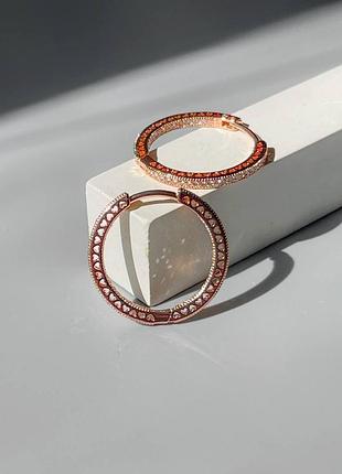 Серьги pandora «сердца»