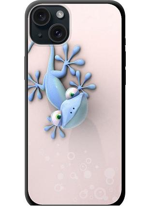 Чехол tpu на телефон iphone 15 plus геккончик "1094b-3097-58250"