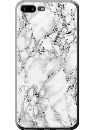 Чехол силиконовый на телефон iphone 7 plus мрамор белый "4480u-337-58250"