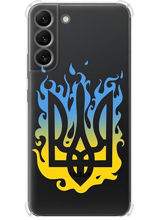 Чехол силикон с усиленными углами патриотический на телефон samsung galaxy s22 plus герб v1 "5258sp-2495-58250"