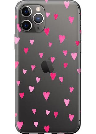 Чохол силіконовий на телефон iphone 11 pro max сердечка 2 "4763u-1723-58250"