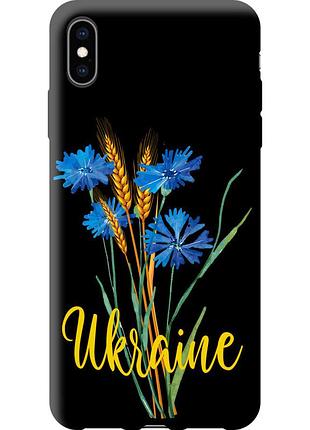 Чехол tpu патриотический на телефон iphone xs max ukraine v2 "5445b-1557-58250"