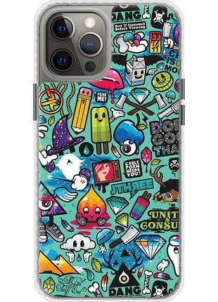 Чохол чохол bumper на телефон iphone 12 pro max стікер бомбінг 1 "693pc-2054-58250"
