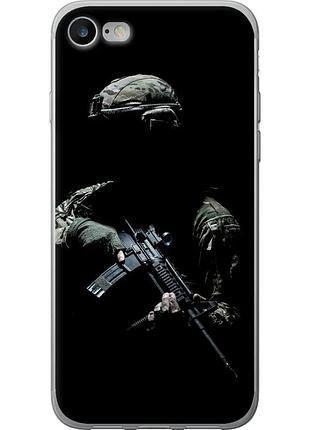 Чохол силіконовий патріотичний на телефон iphone se 2020 захисник v3 "5226u-2013-58250"