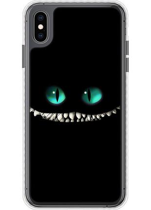 Чехол чехол bumper на телефон iphone xs max чеширский кот "689pc-1557-58250"