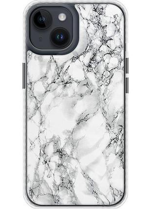 Чохол чохол bumper на телефон iphone 14 мармур білий "4480pc-2648-58250"