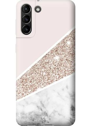 Чохол 2d пластиковий на телефон samsung galaxy s21 plus пастельний мармур "4342t-2115-58250"