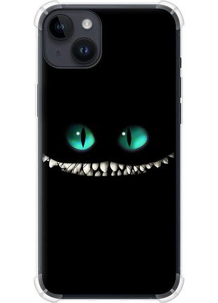 Чохол силіконовий протиударний с посиленими кутами на телефон iphone 14 plus чеширський кіт "689sp-2645-58250"