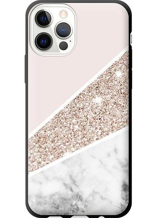 Чохол tpu на телефон iphone 12 pro пастельний мармур "4342b-2052-58250"
