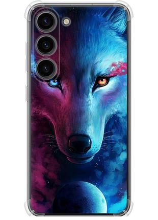 Чехол силикон с усиленными углами на телефон samsung galaxy s23 арт-волк "3999sp-2907-58250"