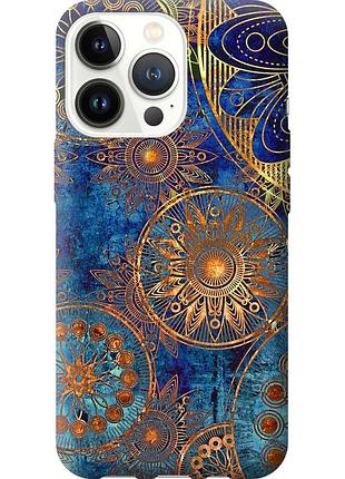 Чохол 2d пластиковий на телефон iphone 13 pro золотий візерунок "678t-2372-58250"