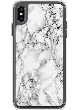 Чохол чохол bumper на телефон iphone xs max мармур білий "4480pc-1557-58250"