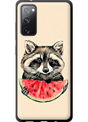 Чехол tpu на телефон samsung galaxy s20 fe g780f енотик с арбузом "4605b-2075-58250"