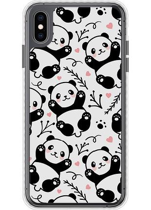 Чехол чехол bumper на телефон iphone xs max панды "4318pc-1557-58250"