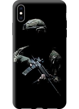 Чехол tpu патриотический на телефон iphone xs max защитник v3 "5226b-1557-58250"