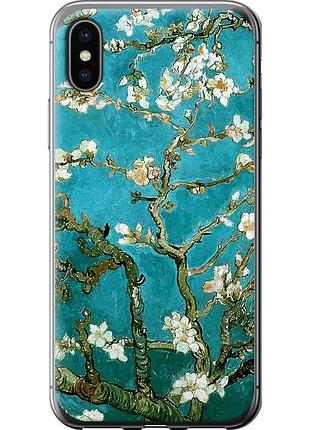 Чехол силиконовый на телефон iphone x винсент ван гог. сакура "841u-1050-58250"