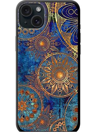 Чехол tpu на телефон iphone 15 plus золотой узор "678b-3097-58250"