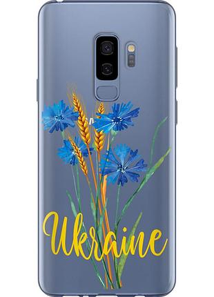 Чохол силіконовий патріотичний на телефон samsung galaxy s9 plus ukraine v2 "5445u-1365-58250"