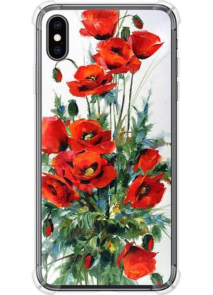 Чехол силикон с усиленными углами на телефон iphone xs max маки "523sp-1557-58250"