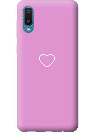 Чохол 2d пластиковий на телефон samsung galaxy a02 a022g серце 2 "4863t-2260-58250"