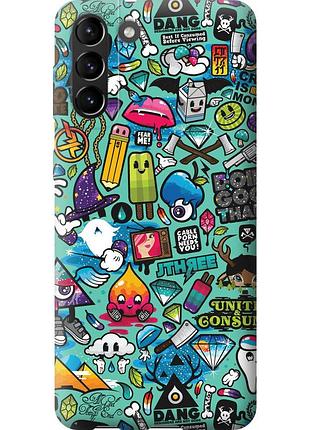 Чохол силіконовий на телефон samsung galaxy s21 plus стікер бомбінг 1 "693u-2115-58250"