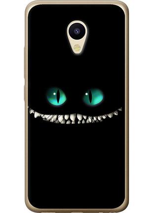 Чохол 2d пластиковий на телефон meizu m5 чеширський кіт "689t-420-58250"
