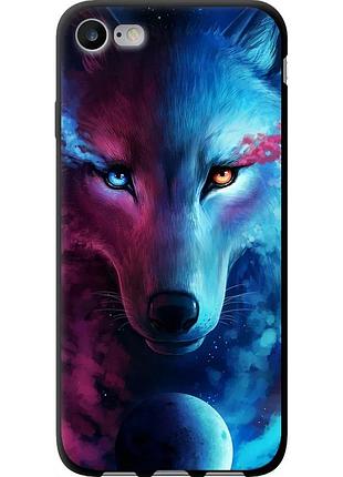 Чехол tpu на телефон iphone 7 арт-волк "3999b-336-58250"