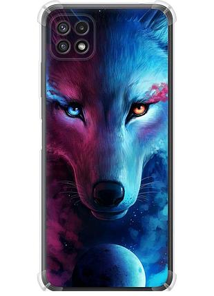 Чехол силикон с усиленными углами на телефон samsung galaxy a22 5g a226b арт-волк "3999sp-2581-58250"