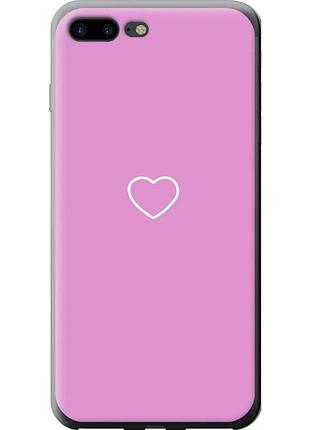 Чохол силіконовий на телефон iphone 7 plus серце 2 "4863u-337-58250"