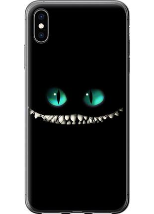 Чохол силіконовий на телефон iphone xs max чеширський кіт "689u-1557-58250"
